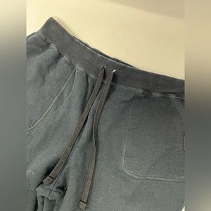 Bobbie Brooks Pants Womens 1X Black Lounge Sweatpant Stretch Elastic String GHN0